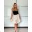 Šaty elegantní košilové dlouhý rukáv dámské (S/M ONE SIZE) ITALSKÁ MÓDA IMWY21734 S / M / L beige