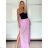 Women's short sleeve summer casual dress (S/M/L ONE SIZE) ITALIAN FASHION IMWGB25022 XS/S/M růžová fuchsiová
