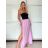 Women's short sleeve summer casual dress (S/M/L ONE SIZE) ITALIAN FASHION IMWGB25022 XS/S/M růžová fuchsiová