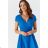 Women's long party short sleeve dress (36-56) POLISH FASHION PMLMR23SELENA-2 Royal blue 38