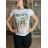 Women's summer top (UNI S / M) ITALIAN FASHION IMM20396 S / M / L white