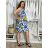 Women's Sleeveless Summer Dress (L/XL ONE SIZE) ITALIAN FASHION IMPEM23C4192 M/L/XL blue