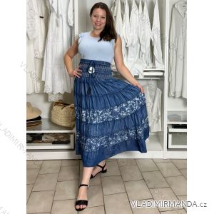 Women's Long Summer Short Sleeve Dress (S/M ONE SIZE) ITALIAN FASHION IMPEM23VA715