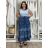 Women's Long Summer Short Sleeve Dress (S/M ONE SIZE) ITALIAN FASHION IMPEM23VA715