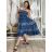 Women's Long Summer Short Sleeve Dress (S/M ONE SIZE) ITALIAN FASHION IMPEM23VA715