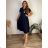 Women's elegant party long sleeve dress (S/M ONE SIZE) ITALIAN FASHION IM322282