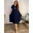 Women's elegant party long sleeve dress (S/M ONE SIZE) ITALIAN FASHION IM322282