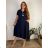 Women's elegant party long sleeve dress (S/M ONE SIZE) ITALIAN FASHION IM322282
