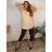 Women's elegant party long sleeve dress (S/M ONE SIZE) ITALIAN FASHION IM322282