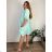 Women's oversized summer dress 3/4 long sleeve (S/M ONE SIZE) ITALIAN FASHION IMPEM25C7058