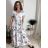 Women's short sleeve summer dress FIORE (S/M/L ONE SIZE) ITALIAN FASHION IMSM25019