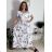 Women's short sleeve summer dress FIORE (S/M/L ONE SIZE) ITALIAN FASHION IMSM25019