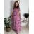 Women's short sleeve summer dress FIORE (S/M/L ONE SIZE) ITALIAN FASHION IMSM25019