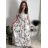 Women's short sleeve summer dress FIORE (S/M/L ONE SIZE) ITALIAN FASHION IMSM25019