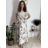 Women's short sleeve summer dress FIORE (S/M/L ONE SIZE) ITALIAN FASHION IMSM25019
