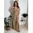 Elegant formal dress with straps for women (S / M ONE SIZE) ITALIAN FASHION IM321576 M / L red