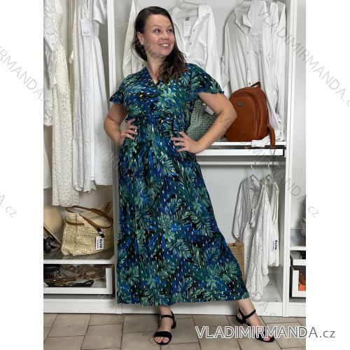 Women's Summer Boho Lace Shirt Dress With Belt Short Sleeve (S/M ONE SIZE) ITALIAN FASHION IMPEM232191