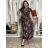 Women's Summer Boho Lace Shirt Dress With Belt Short Sleeve (S/M ONE SIZE) ITALIAN FASHION IMPEM232191 S / M / L green