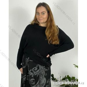 Women's Plus Size Warm Long Sleeve Sweater (56/58 ONE SIZE) ITALIAN FASHION IMD24357