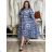 Women's Summer 3/4 Long Sleeve Dress (S/M ONE SIZE) INDIAN FASHION IMPEM23G123