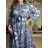 Women's Summer 3/4 Long Sleeve Dress (S/M ONE SIZE) INDIAN FASHION IMPEM23G123