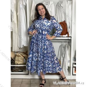 Women's Summer 3/4 Long Sleeve Dress (S/M ONE SIZE) INDIAN FASHION IMPEM23G123