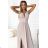 Women's long sleeveless formal dress SUSAN (L,XL) ITALIAN FASHION NUM254902/DR L beige