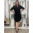 Women's Long Chiffon Short Sleeve Dress (S/M ONE SIZE) ITALIAN FASHION IMWGS231048