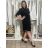 Women's Long Chiffon Short Sleeve Dress (S/M ONE SIZE) ITALIAN FASHION IMWGS231048