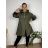 Women's elegant party long sleeve dress (S/M ONE SIZE) ITALIAN FASHION IM322282 2XL/3XL <p>khaki</p>
