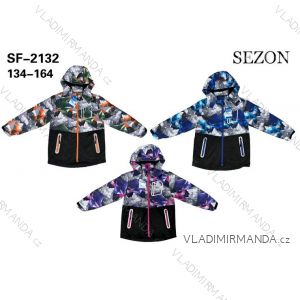 Fleece-insulated suede jacket for boys and girls (134-164) SEASON SEZ24SF-2132