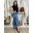 Women's Oversized Knitted Long Sleeve Sweater (S/M ONE SIZE) ITALIAN FASHION IMSN2416125 S / M / L Light blue