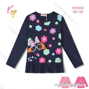 Long sleeve T-shirt for children's girls (98-128) KUGO HC9350