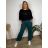Women's Warm Long Sleeve Dress (L / XL ONE SIZE) ITALIAN FASHION IM421MIA