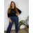 Women's Warm Long Sleeve Dress (L / XL ONE SIZE) ITALIAN FASHION IM421MIA
