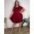 Summer dress oval short sleeve women's oversized (50/52/54 ONE SIZE) ITALIAN FASHION IM425011