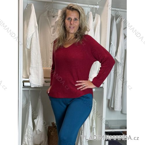 Sleeveless jacket long sleeve (uni sl) ITALIAN Fashion IMC17326 -   wine -   S/M/L