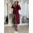 Women's Plus Size Long Sleeve Cardigan (56/58 ONE SIZE) ITALIAN FASHION IMWQ24295 44/46/48 wine
