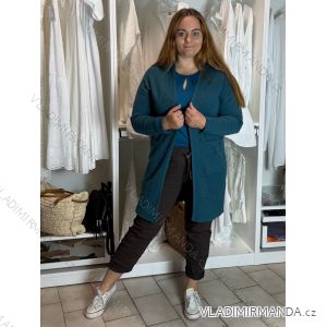 Women's Plus Size Long Sleeve Cardigan (56/58 ONE SIZE) ITALIAN FASHION IMWQ24295