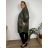 Women's long summer oversize pants (S/M/L ONE SIZE) ITALIAN FASHION IM425271 54/56/58 green khaki