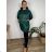 Women's long summer oversize pants (S/M/L ONE SIZE) ITALIAN FASHION IM425271 50/52/54 dark emerald