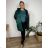 Women's long summer oversize pants (S/M/L ONE SIZE) ITALIAN FASHION IM425271 50/52/54 dark emerald