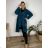 Women's long summer oversize pants (S/M/L ONE SIZE) ITALIAN FASHION IM425271 50/52/54 modrá petrolejová