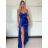 Women's elegant party long sleeve dress (S/M ONE SIZE) ITALIAN FASHION IM322282 -   black -   S / M