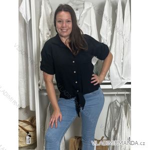 Women's short-sleeved oversized T-shirt (S/M/L ONE SIZE) ITALIAN FASHION IMWF25002