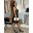 Women's elegant party long sleeve dress (S/M ONE SIZE) ITALIAN FASHION IM322282