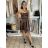 Women's elegant party long sleeve dress (S/M ONE SIZE) ITALIAN FASHION IM322282
