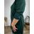 Women's Plus Size Zipper Hoodie Long Sleeve (2XL/3XL ONE SIZE) ITALIAN FASHION IMC23382