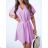 Short summer dress short sleeve women's oversized (40/42/44 ONE SIZE) ITALIAN FASHION IMD25022 black S / M / L