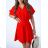 Short summer dress short sleeve women's oversized (40/42/44 ONE SIZE) ITALIAN FASHION IMD25022 black S / M / L